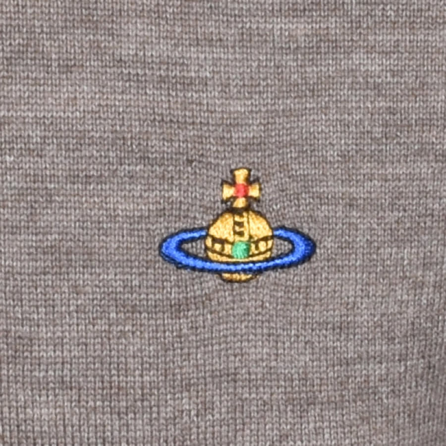 Alternative Image for ProductVivienne Westwood Roll Neck Knit Jumper Brown3